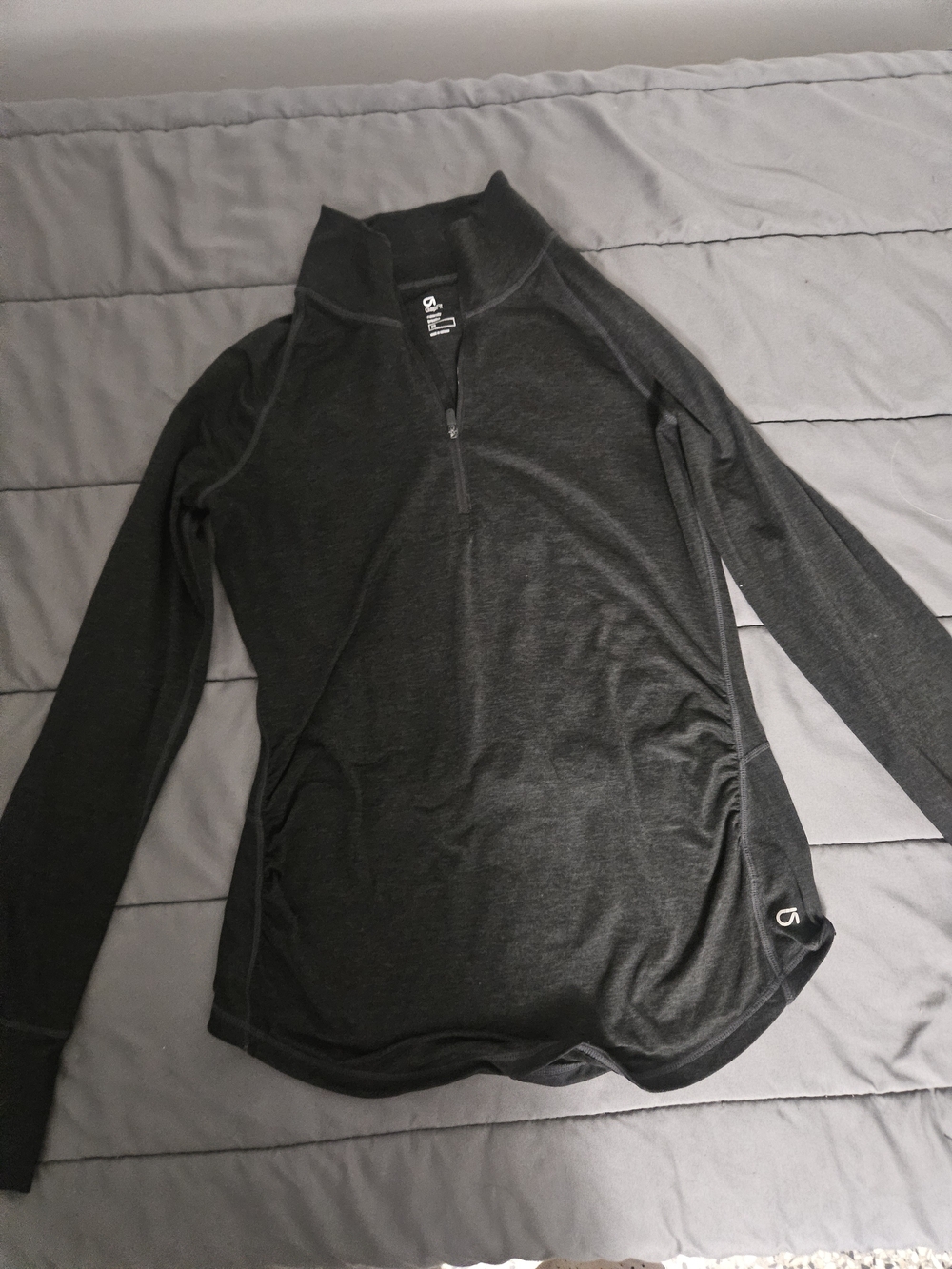 GAP Dark Gray Quarter-Zip Turtleneck Pullover